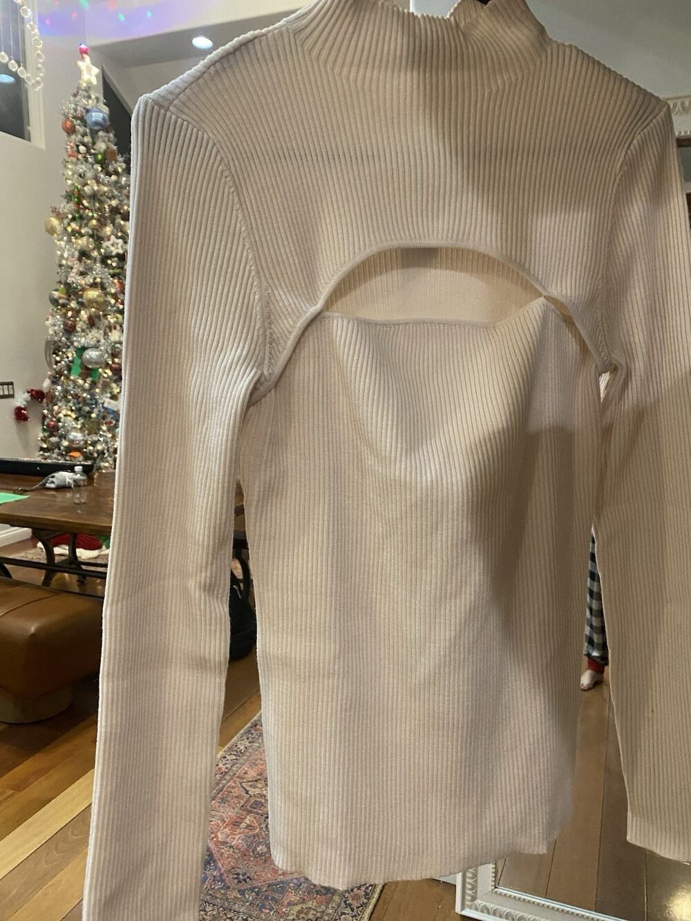 Brand new with tags! Joe's Jeans Cutout Wool Sweater Off white NWT Size L